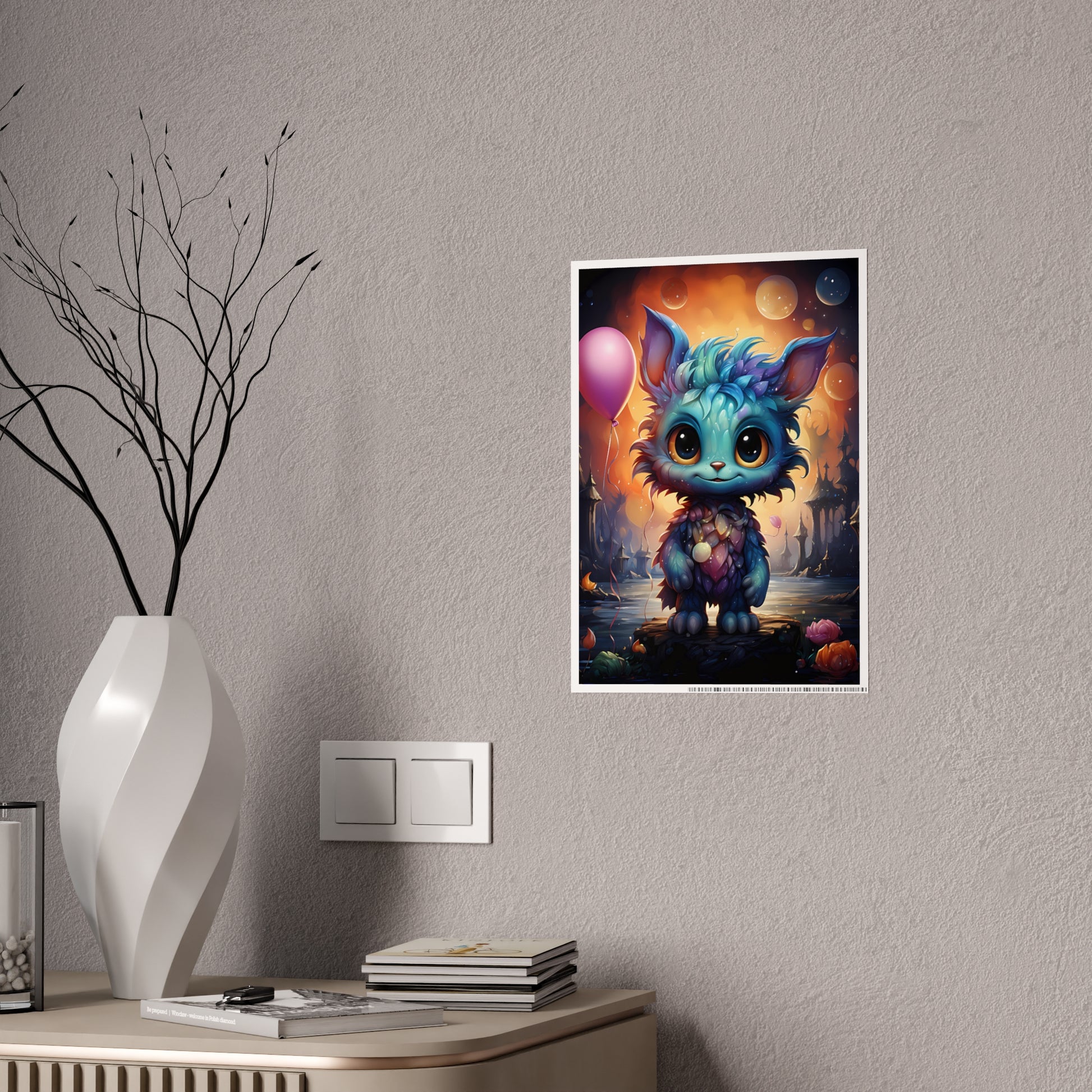 Whimsical Creature Poster, Fantasy Wall Décor, Kids Room Decor - VYBE Shop