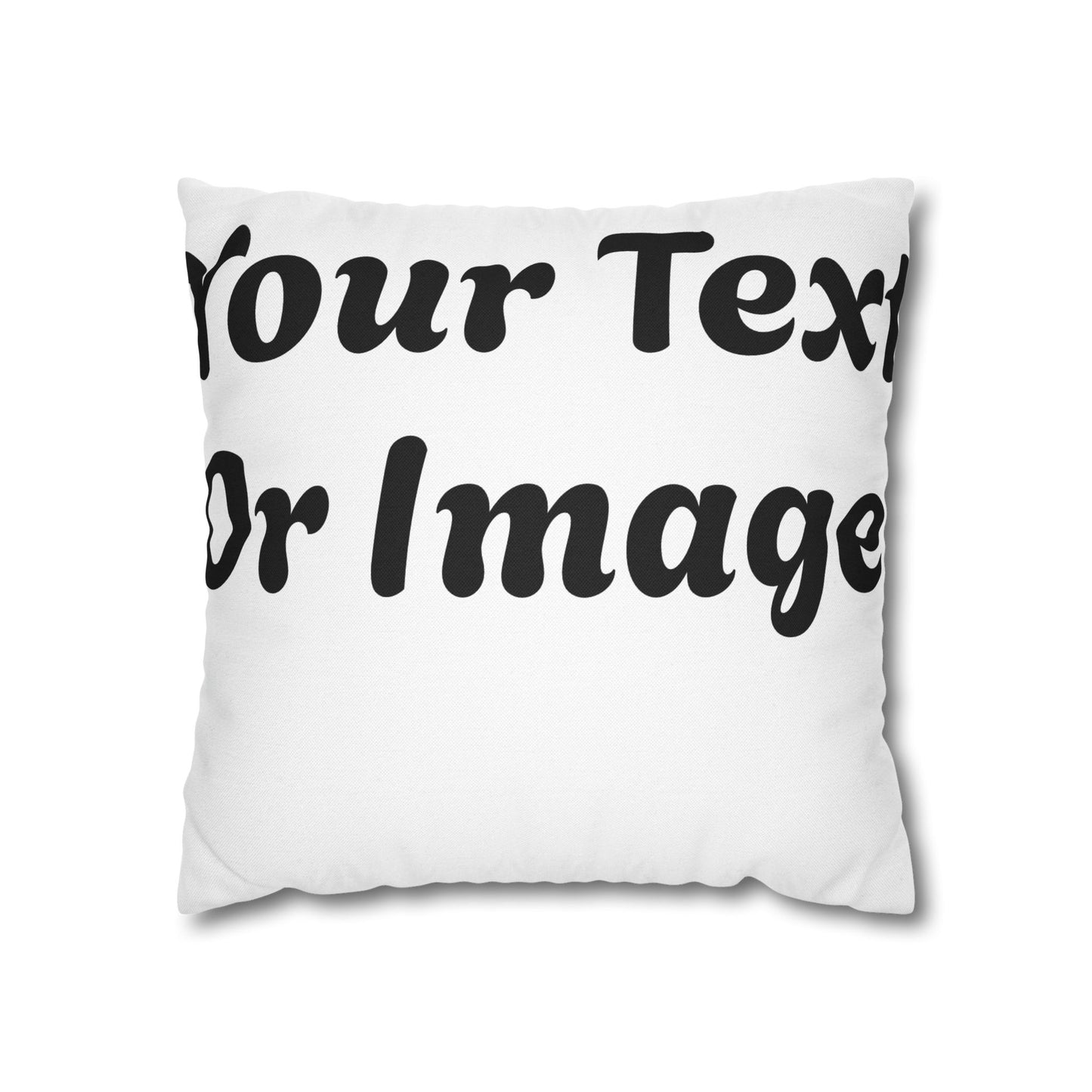 Customizable Pillowcase - Personalized Spun Polyester Throw Pillowcase for Unique Home Decor - VYBE Shop