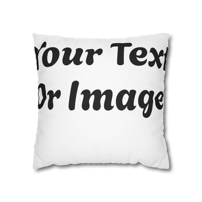 Customizable Pillowcase - Personalized Spun Polyester Throw Pillowcase for Unique Home Decor - VYBE Shop