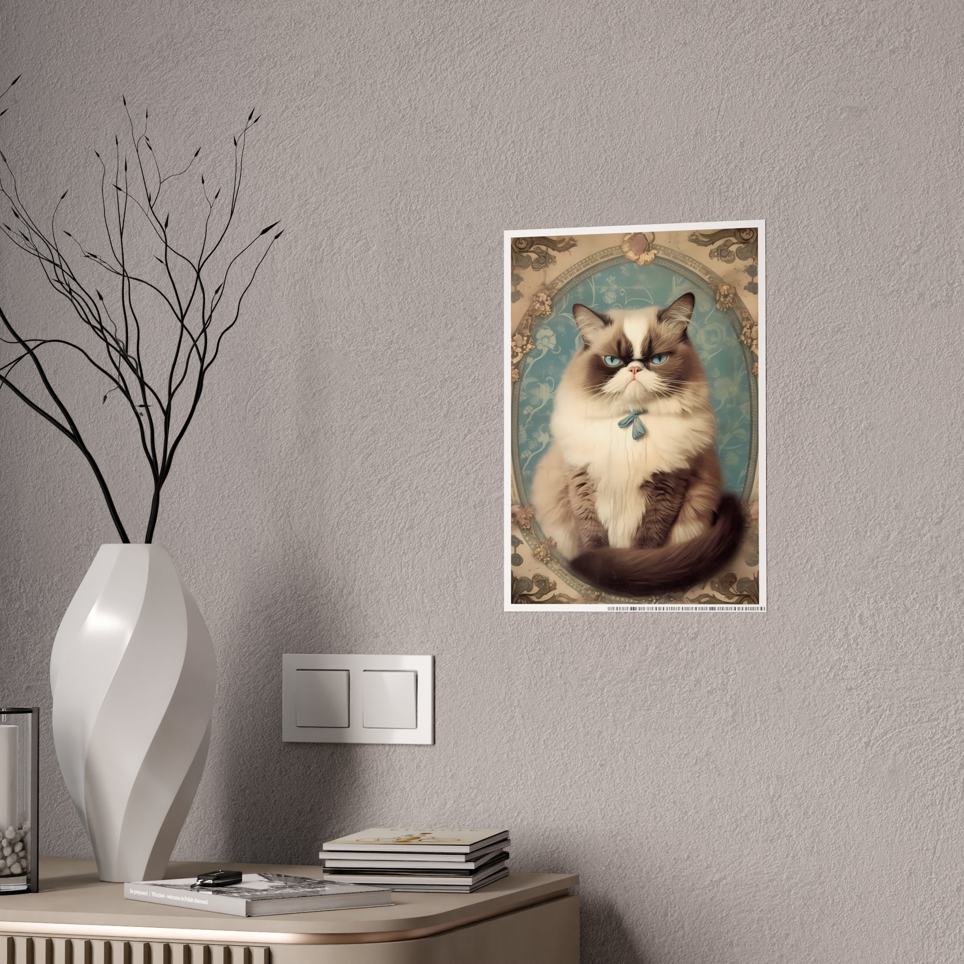 Chic Cat Poster Art | Cat Lover Gift - VYBE Shop