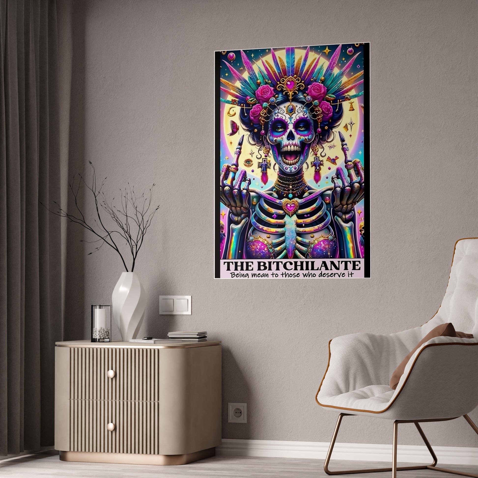 Bitchalante Tarot Wall Poster - Enchanting Wall Decor for Mystical Spaces - VYBE Shop