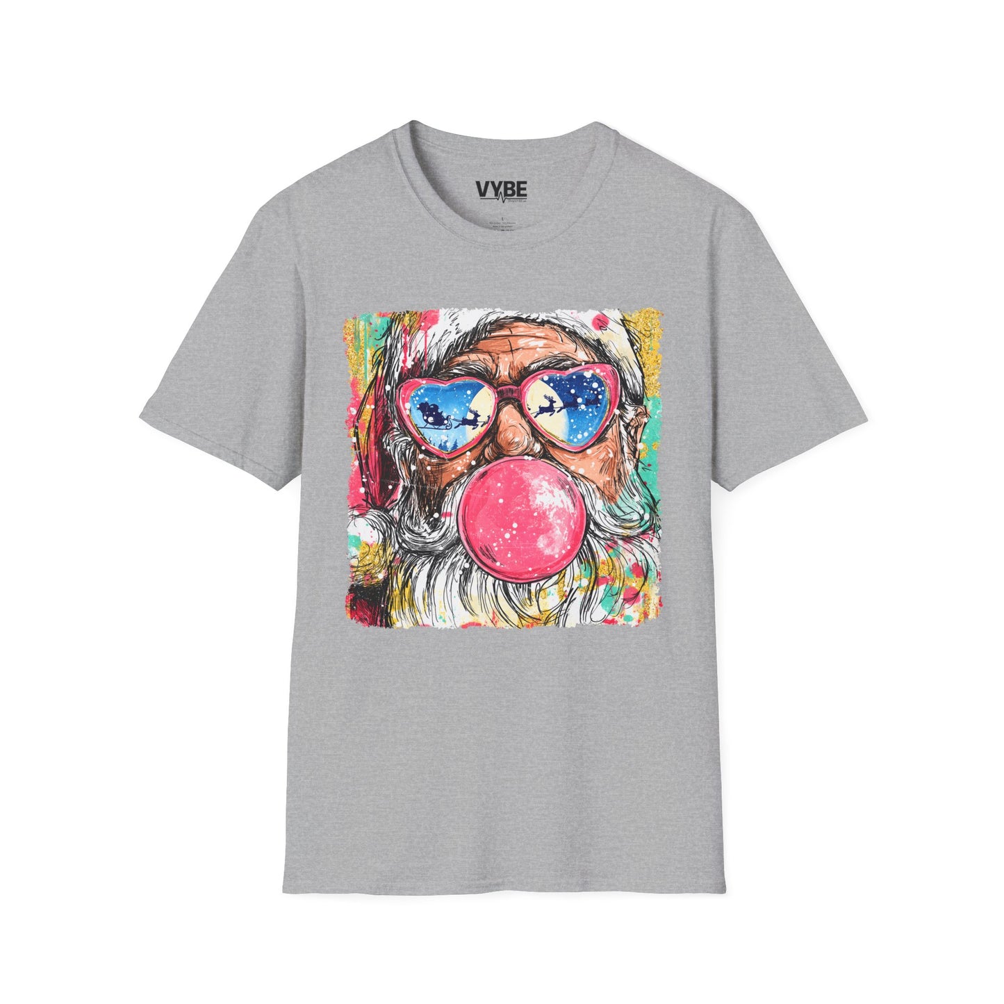 Festive Santa Graphic T-Shirt - VYBE
