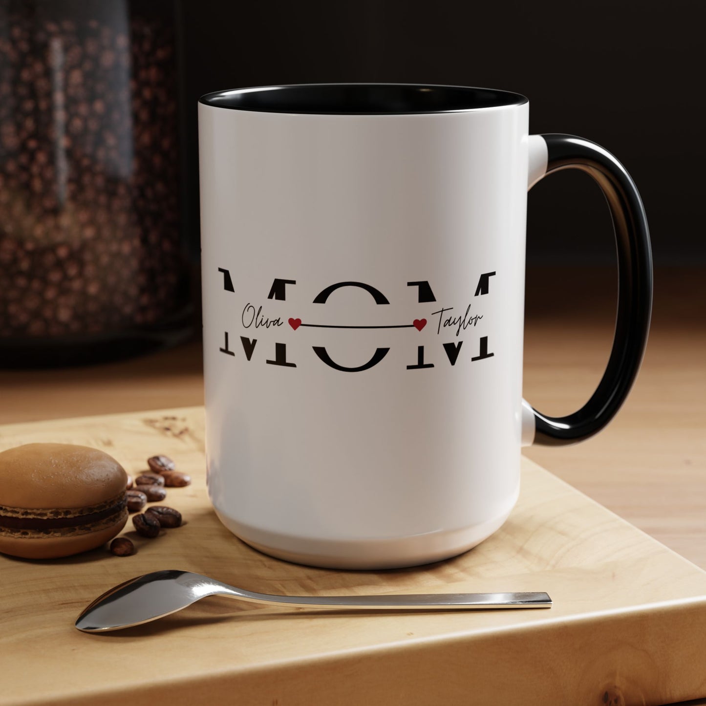 Personalized Mom Coffee Mug, Gift for Mother's Day, Customizable Mug for Mom, Family Coffee Mug, Heartfelt Coffee Cup - VYBE Shop