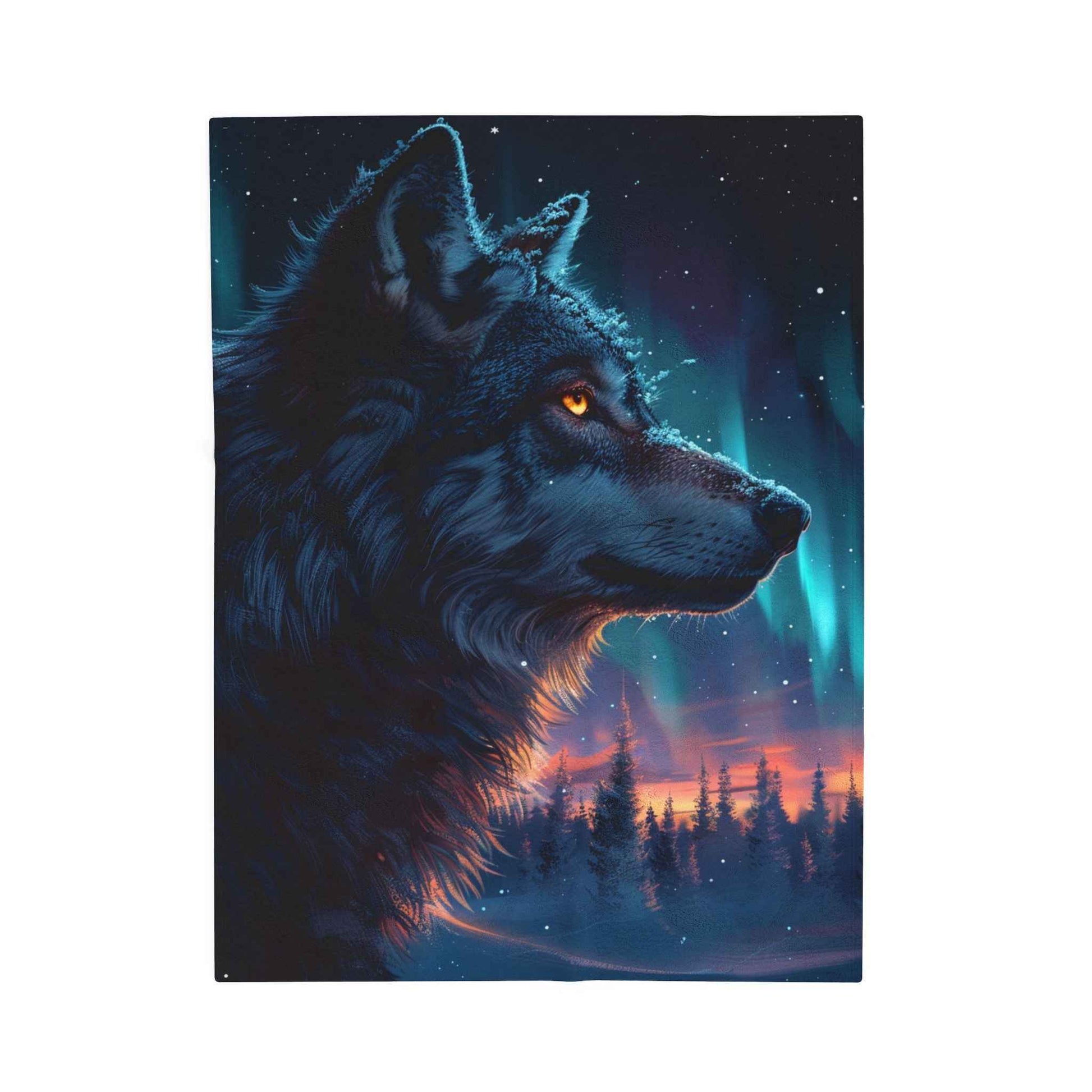 Dreamy Wolf Plush Blanket