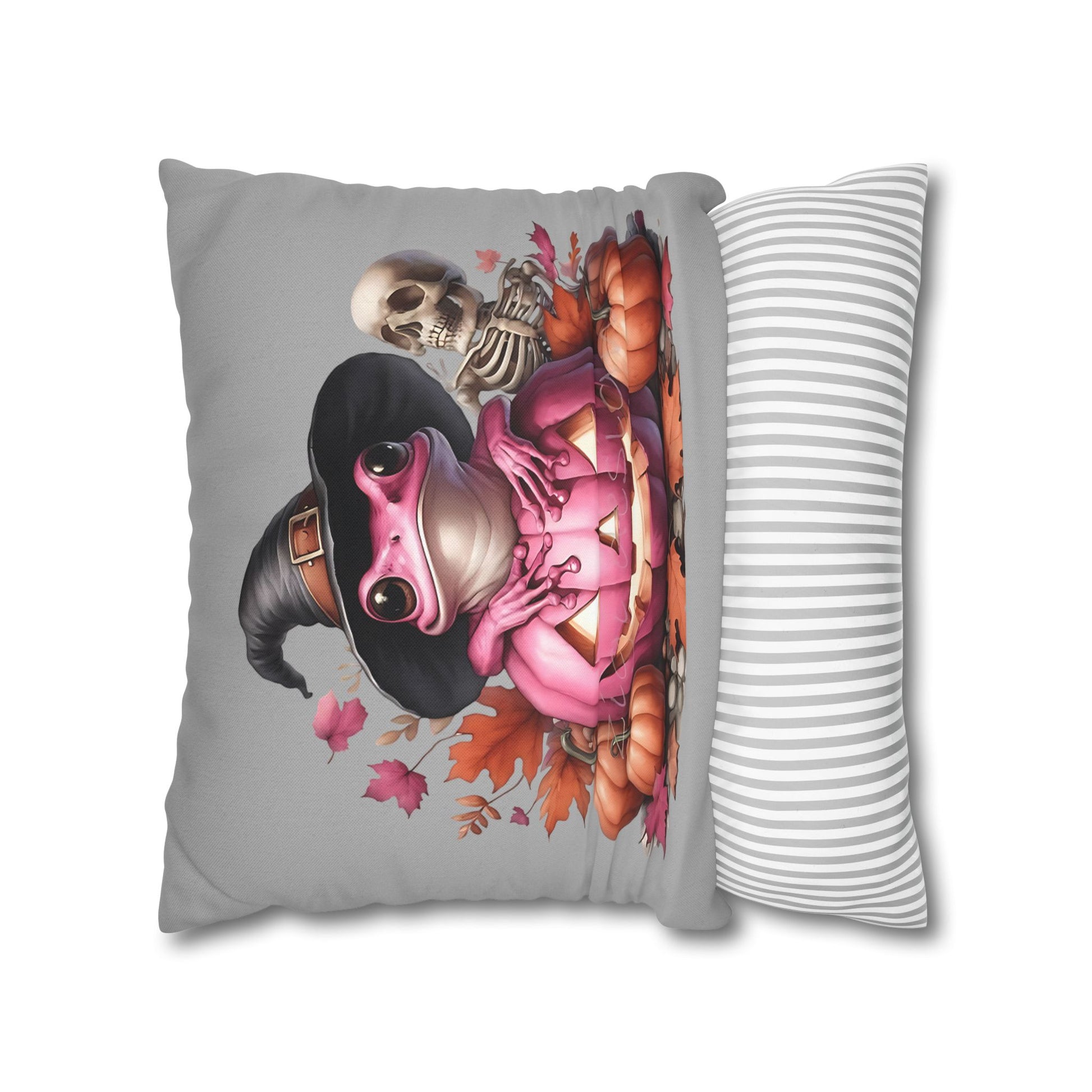 Halloween Frog Pillowcase – Spooky Home Decor for Cozy Autumn Accents and Witchy Gifts - VYBE Shop