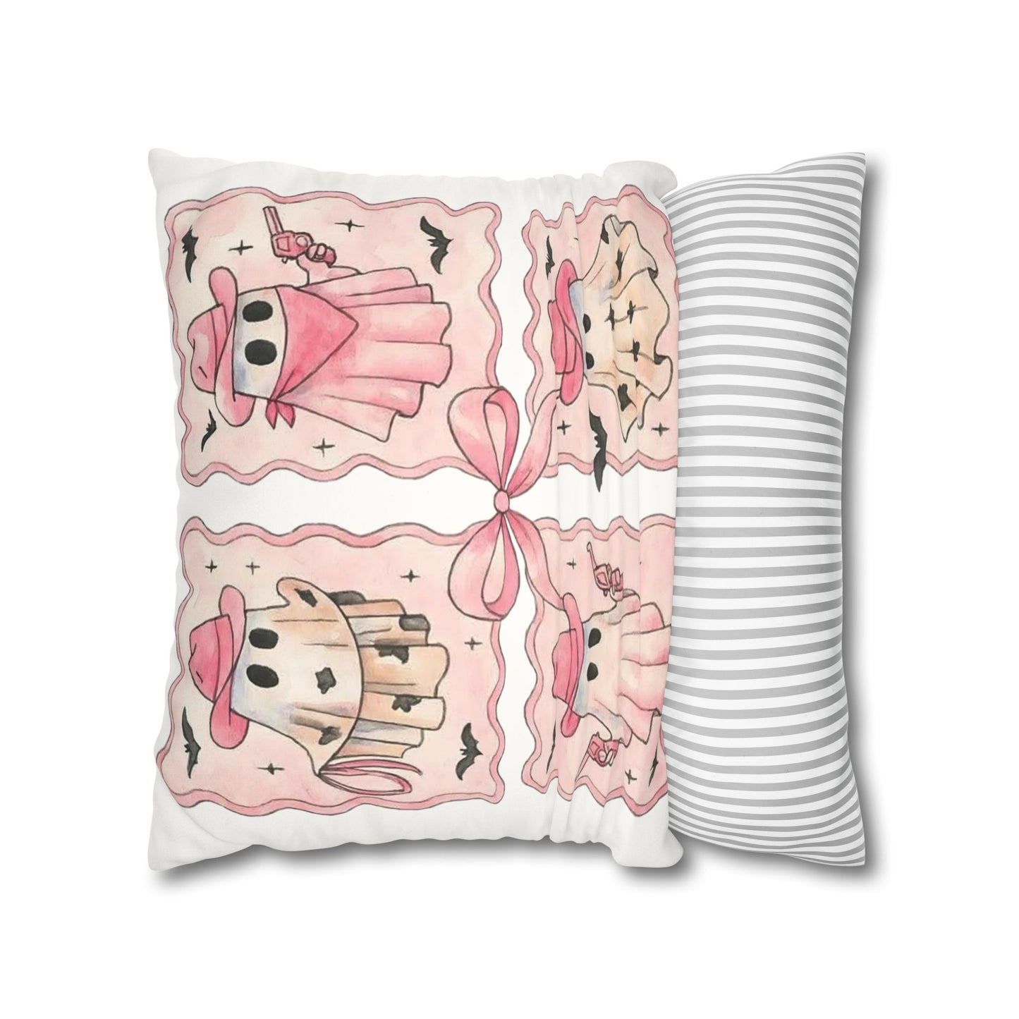 Cowboy Ghost Pillowcase - Cozy Halloween Decor and Cute Home Accent for Ghost Lovers - VYBE Shop