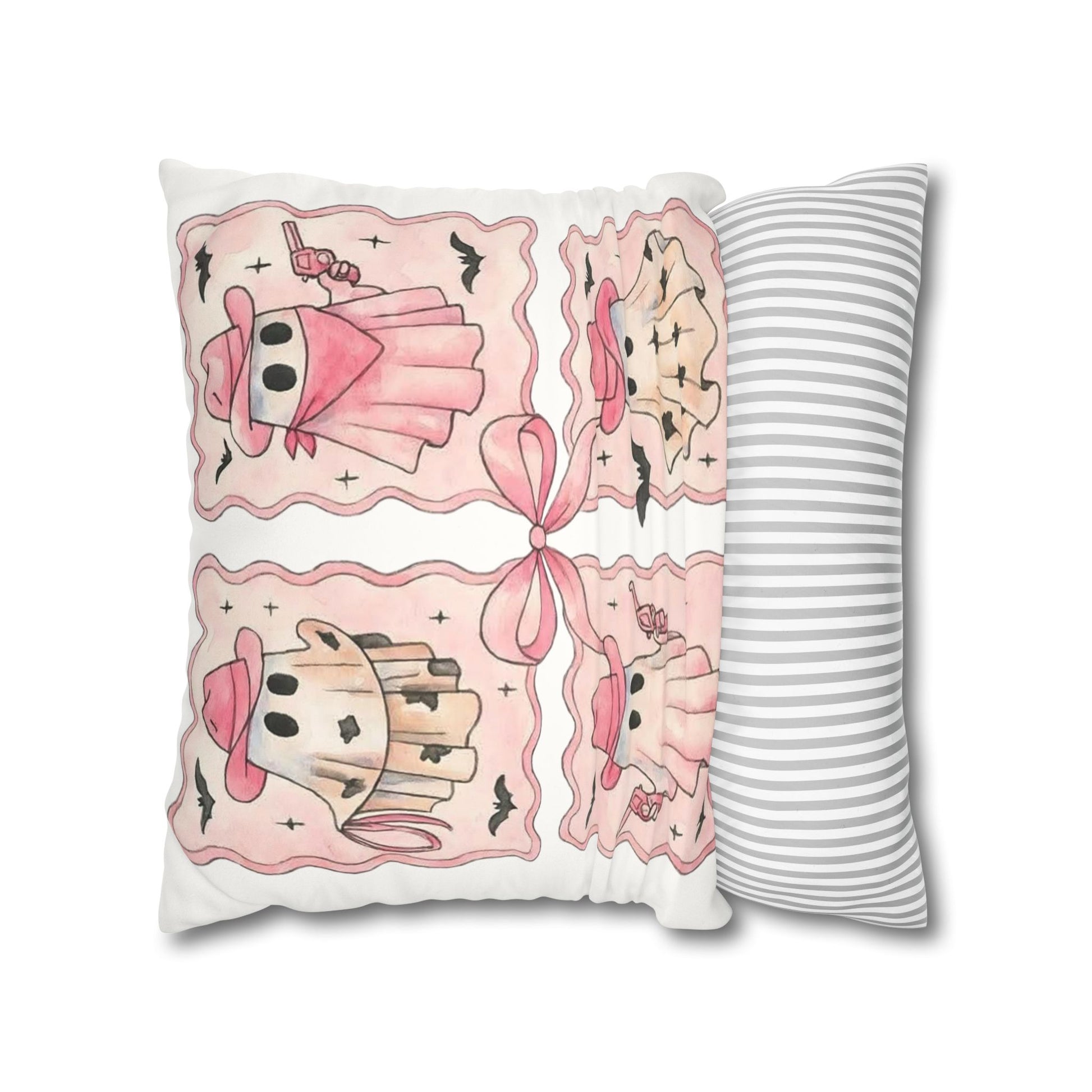 Cowboy Ghost Pillowcase - Cozy Halloween Decor and Cute Home Accent for Ghost Lovers - VYBE Shop