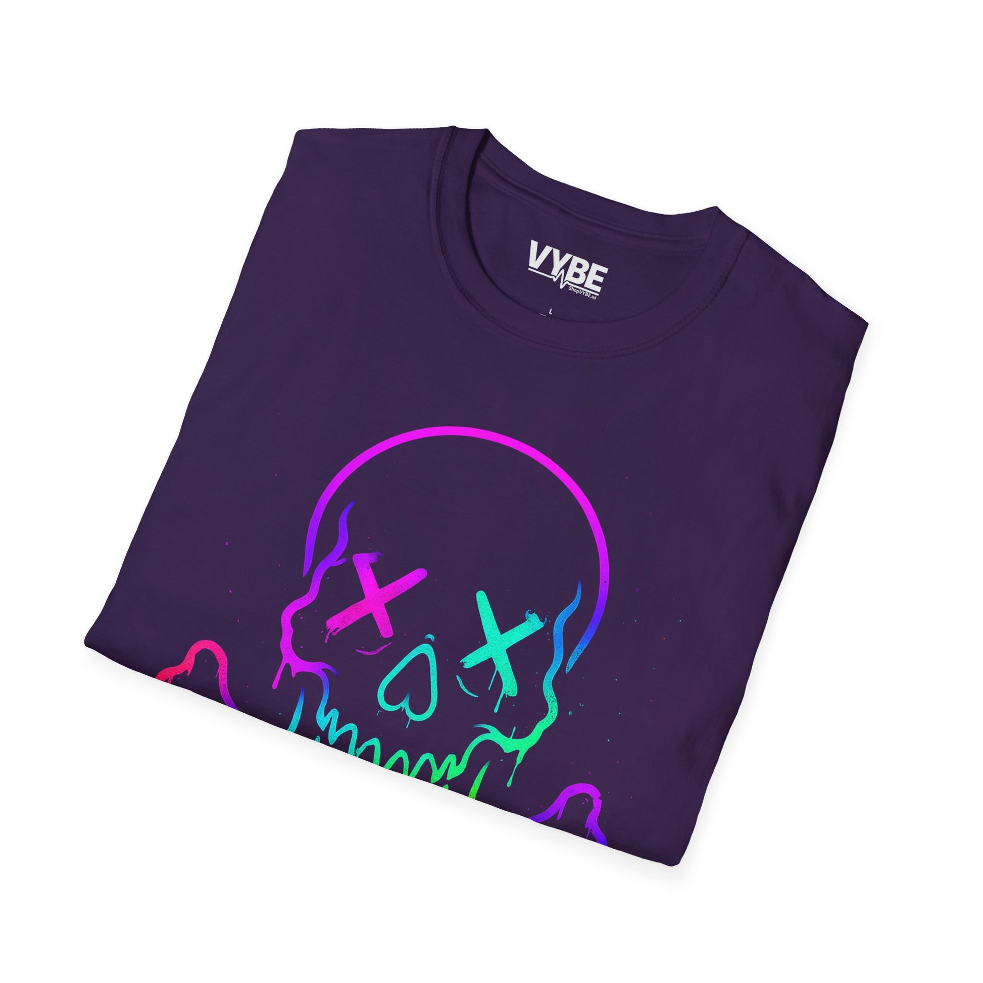 Vibrant Skull And Cross Bones Tee - VYBE