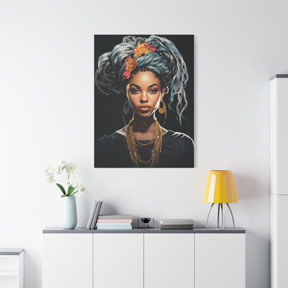 Matte Canvas Wall Art - Bohemian Decor, Ethnic Portrait, Gallery Wall, Unique Gift, Home Decoration - VYBE Shop