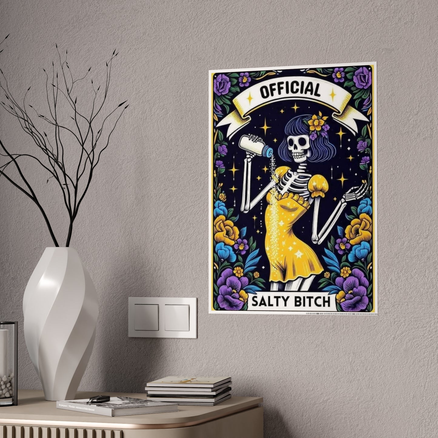 Salty Bitch Tarot Poster for Unique Home Decor - VYBE Shop