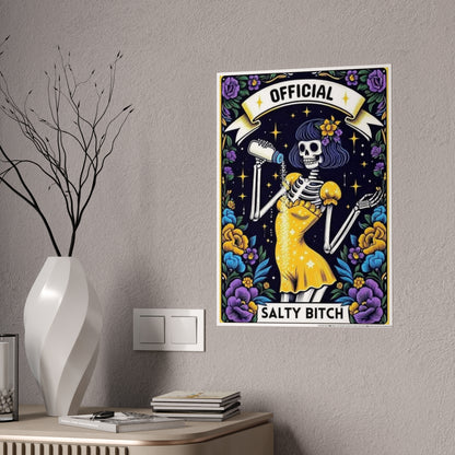 Salty Bitch Tarot Poster for Unique Home Decor - VYBE Shop