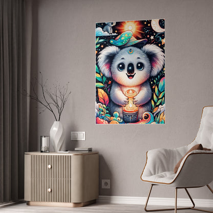 Cute Koala Poster - Whimsical Wall Art for a Charming Decor - VYBE Shop
