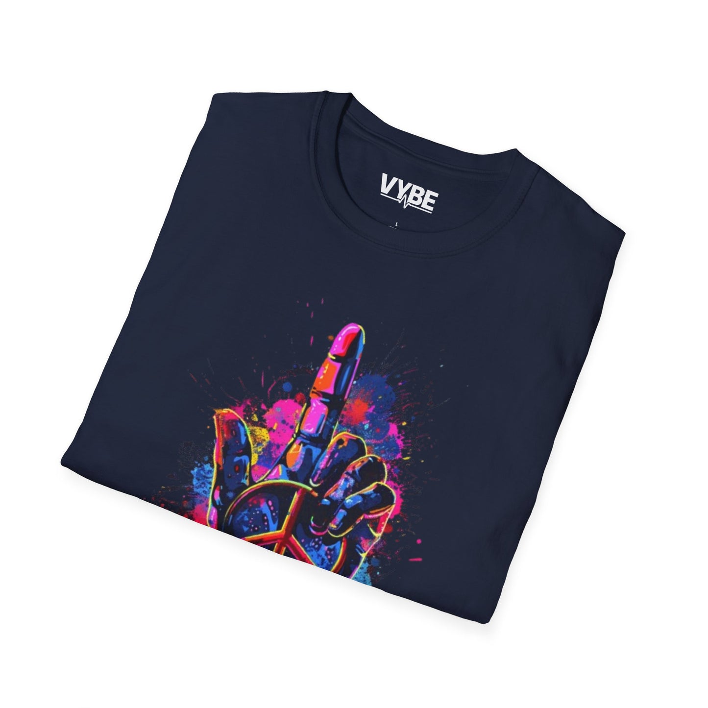 Colorful Peace Gesture T-Shirt - VYBE Shop