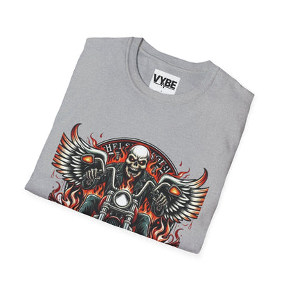 Biker- Skull Motorcycle T-Shirt - VYBE Shop