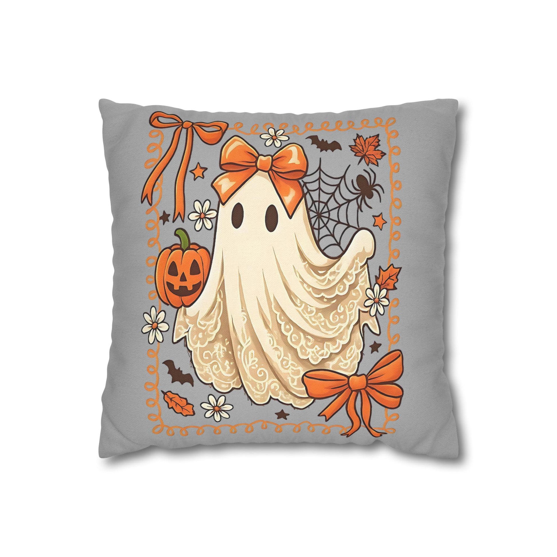 Halloween Ghost Pillowcase - Cozy Decorative Pillow for Fall Home Decor and Spooky Gifts - VYBE Shop