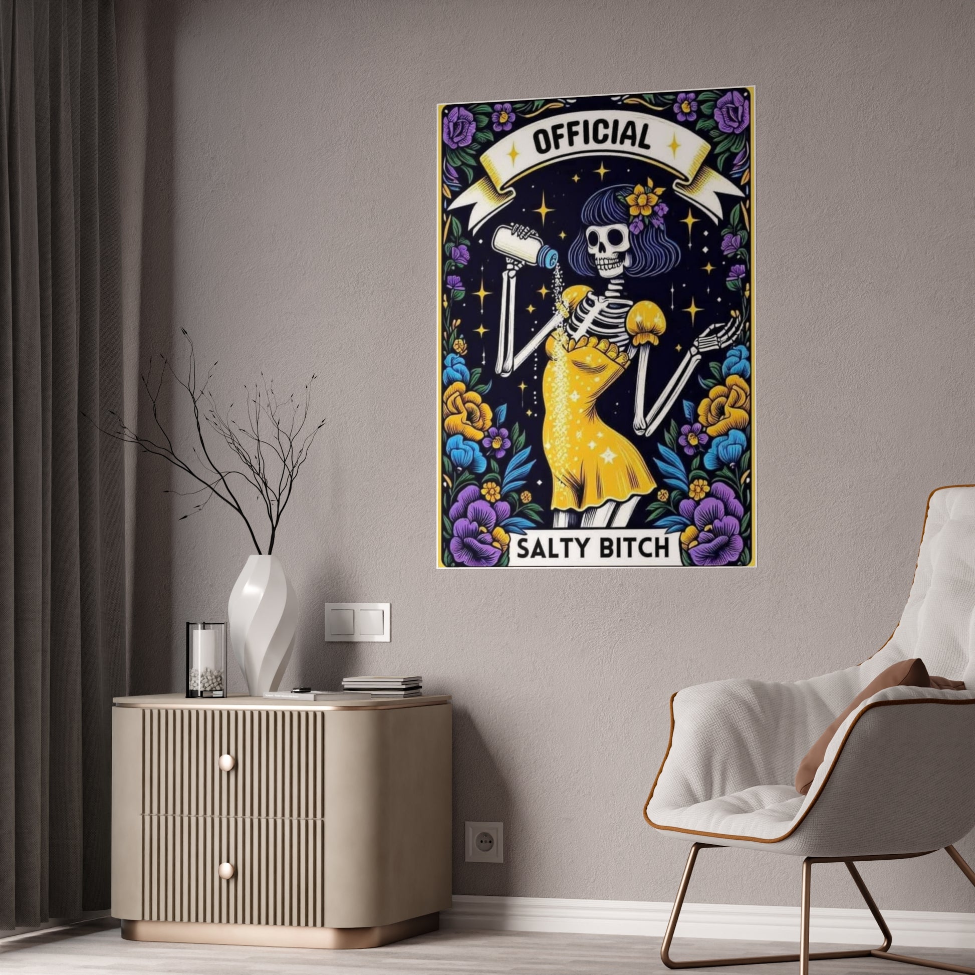 Salty Bitch Tarot Poster for Unique Home Decor - VYBE Shop