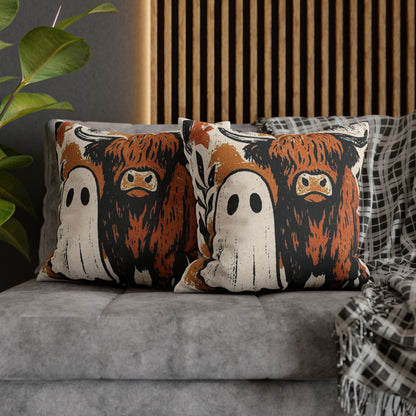 Spooky Cow Ghost Pillowcase - Cozy Halloween Decor - VYBE Shop
