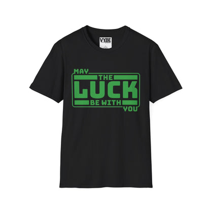 St Patrick's Day T-Shirt - May The Luck Be With You Design - VYBE Shop