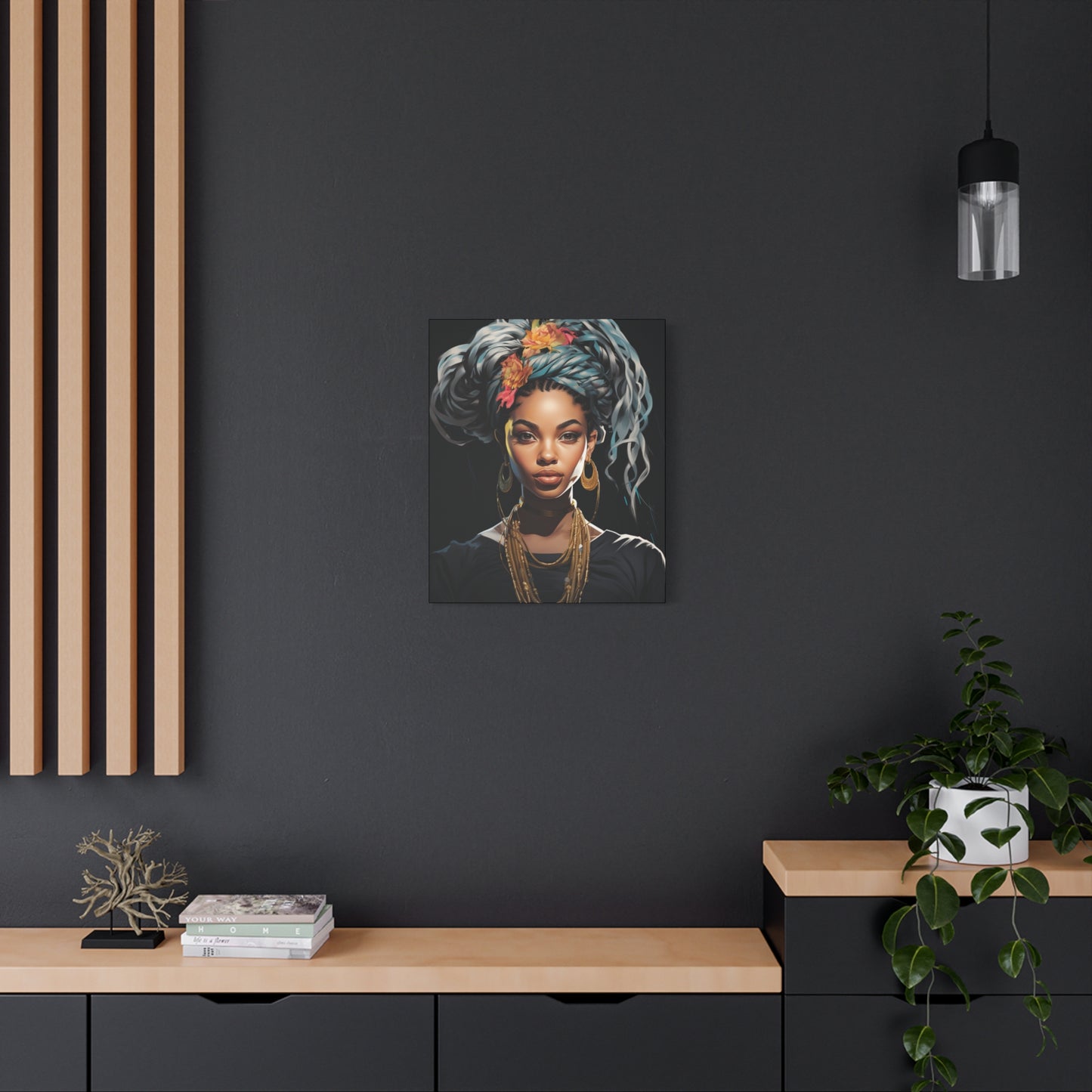 Matte Canvas Wall Art - Bohemian Decor, Ethnic Portrait, Gallery Wall, Unique Gift, Home Decoration - VYBE Shop