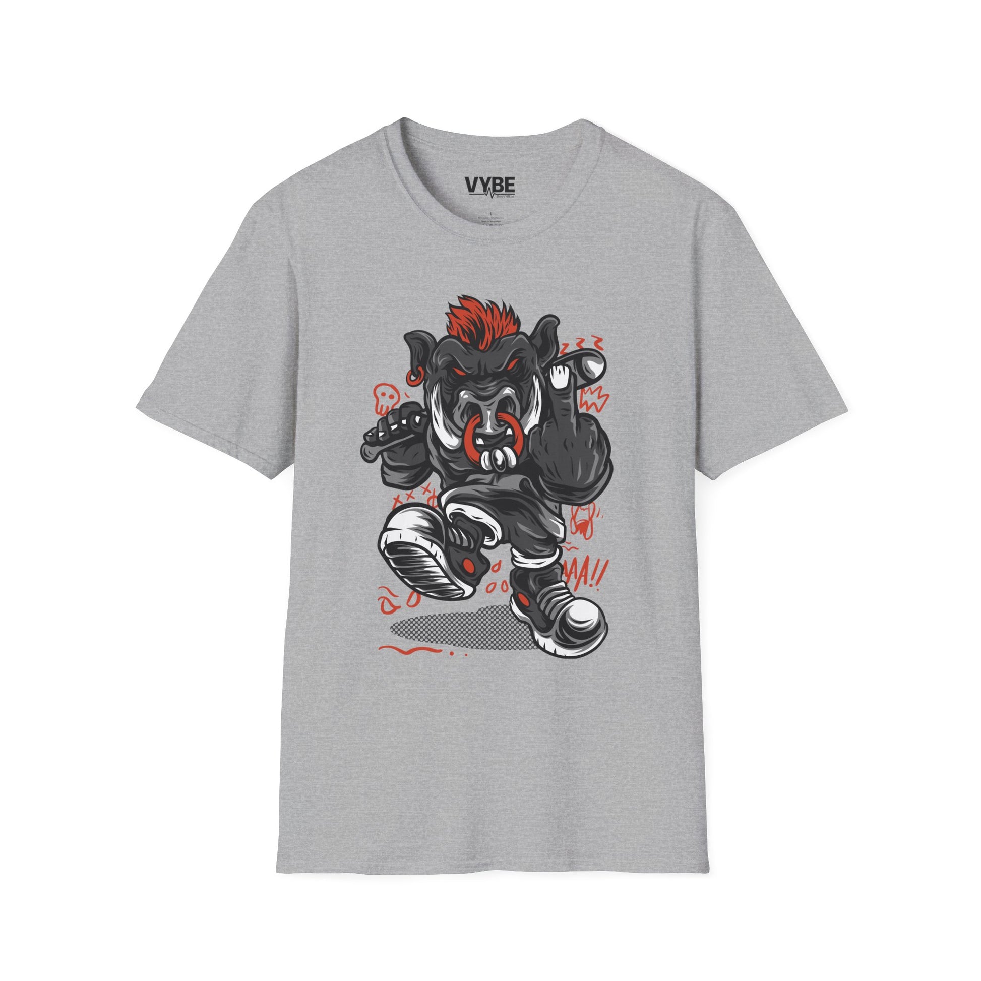 Streetwear Bull T-Shirt - VYBE
