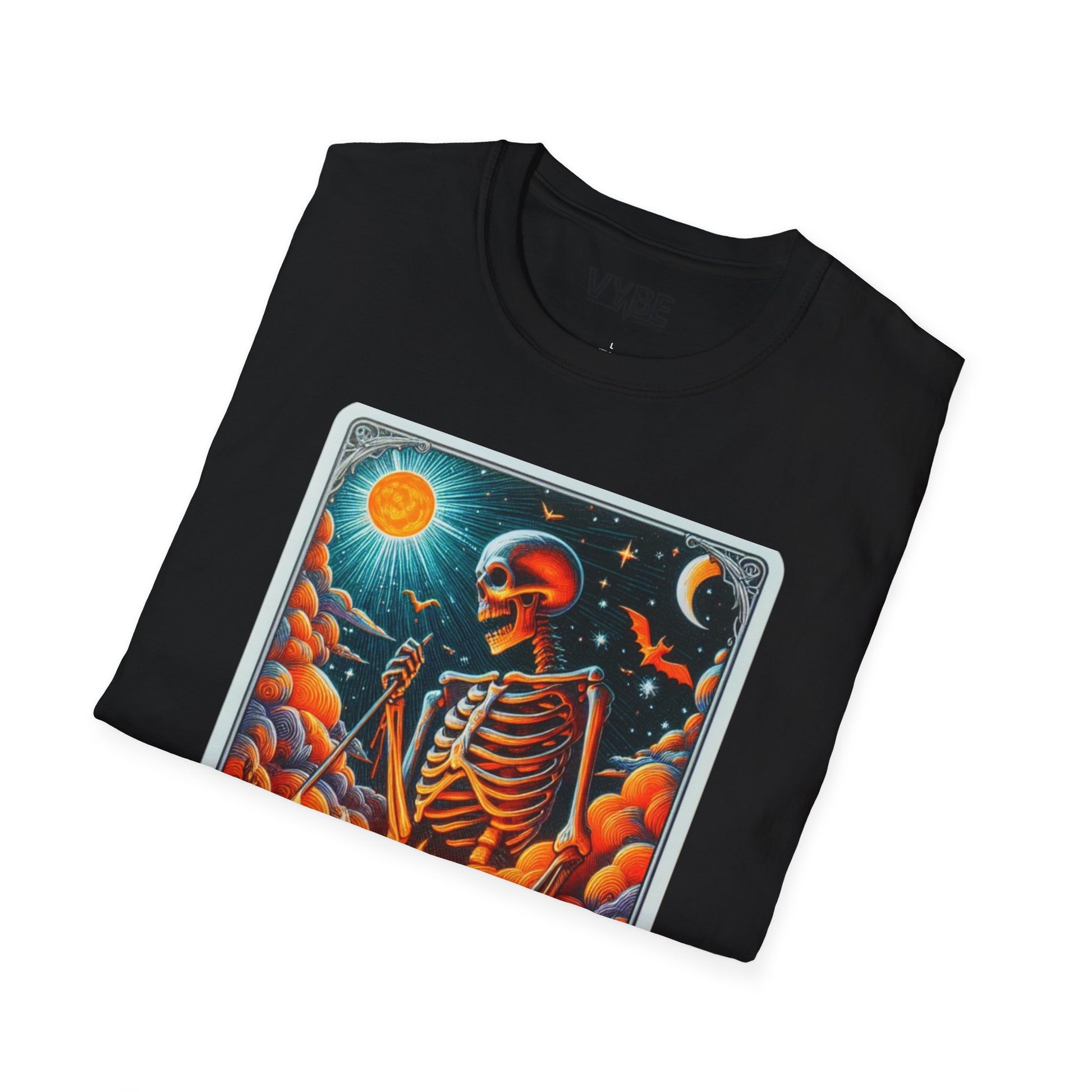 Halloween the Skeleton Tarot Tee for Spooky Style - VYBE Shop