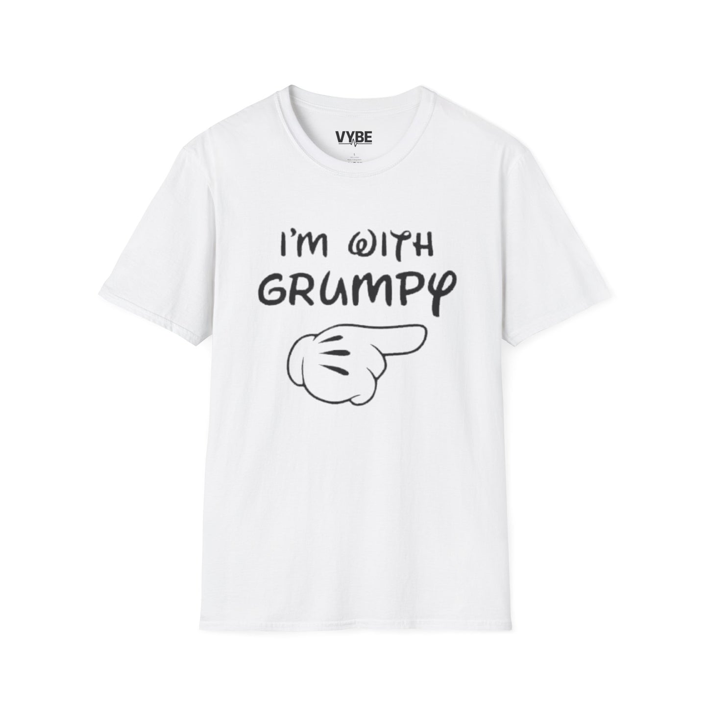 I'm with Grumpy Unisex T-Shirt, Couples Tees, Gift For Couples - VYBE Shop