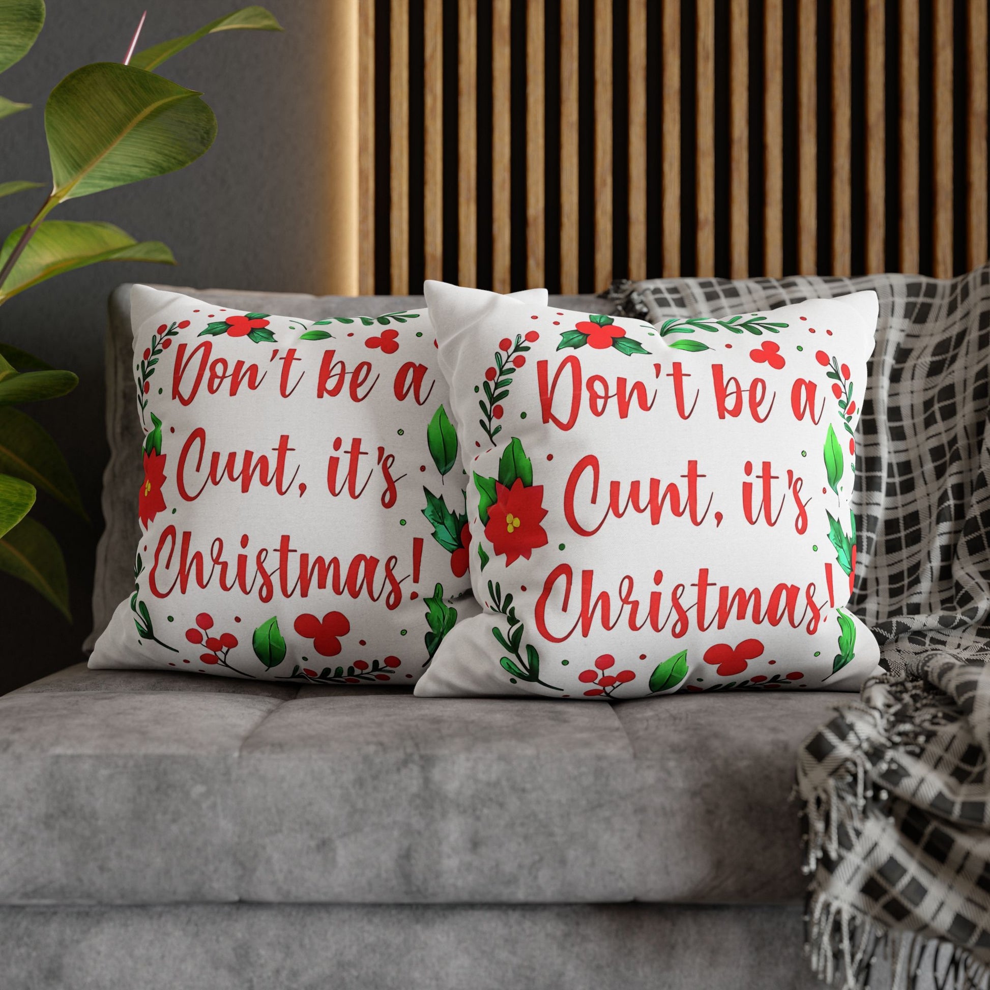 Christmas Humorous Pillowcase - Funny Gift for Couch and Holiday Decor - VYBE Shop