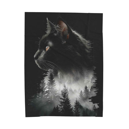 Mystical Cat Plush Blanket
