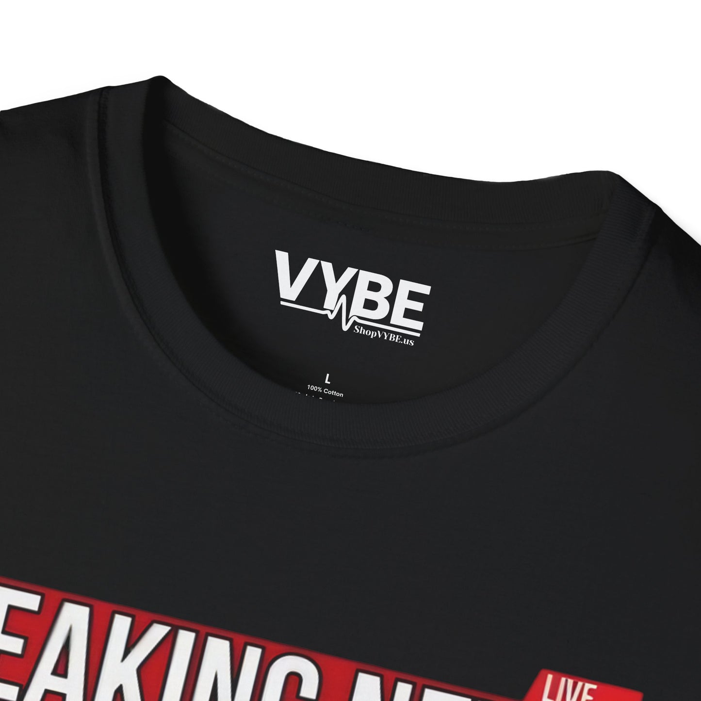 Breaking News I Don't Care Tee - VYBE