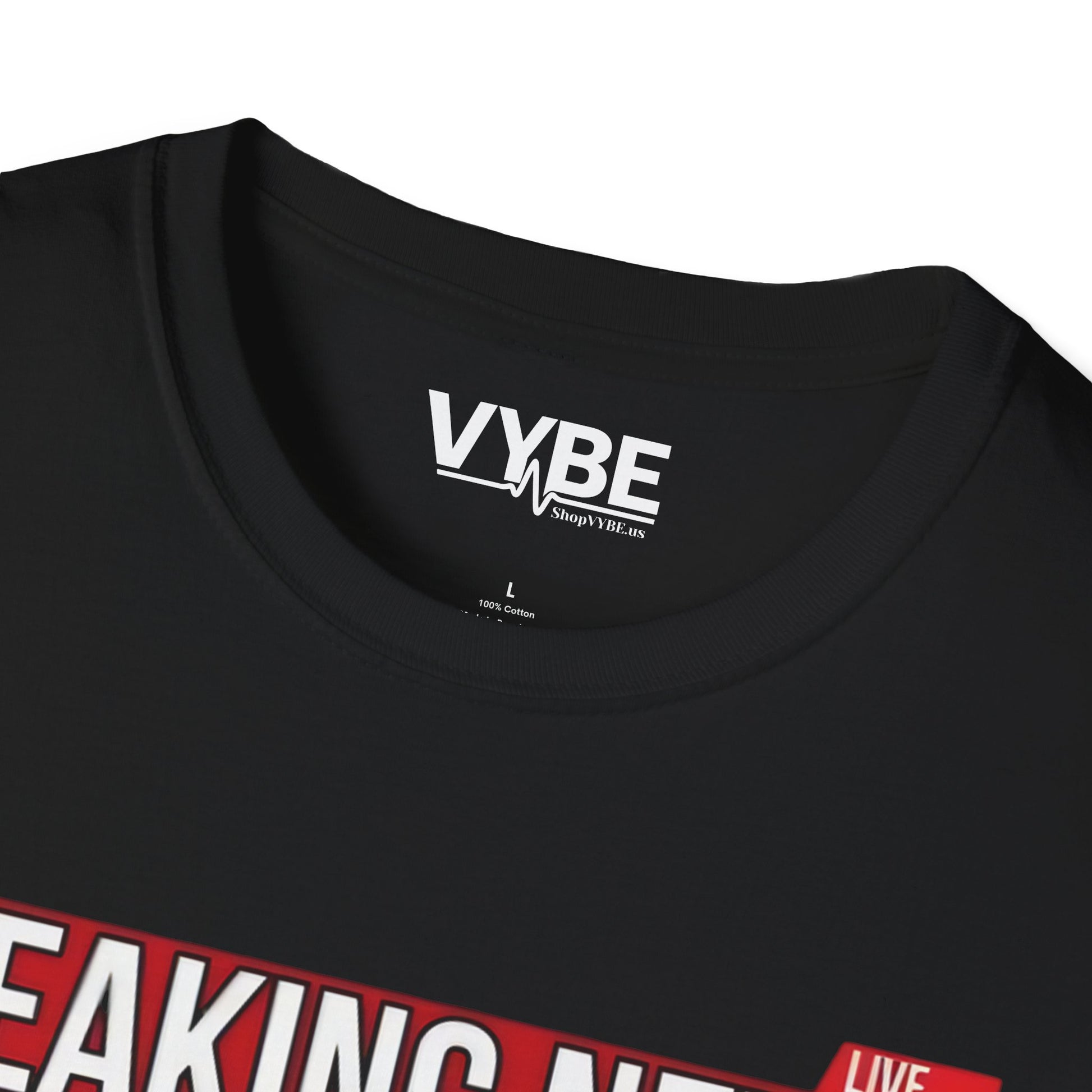 Breaking News I Don't Care Tee - VYBE