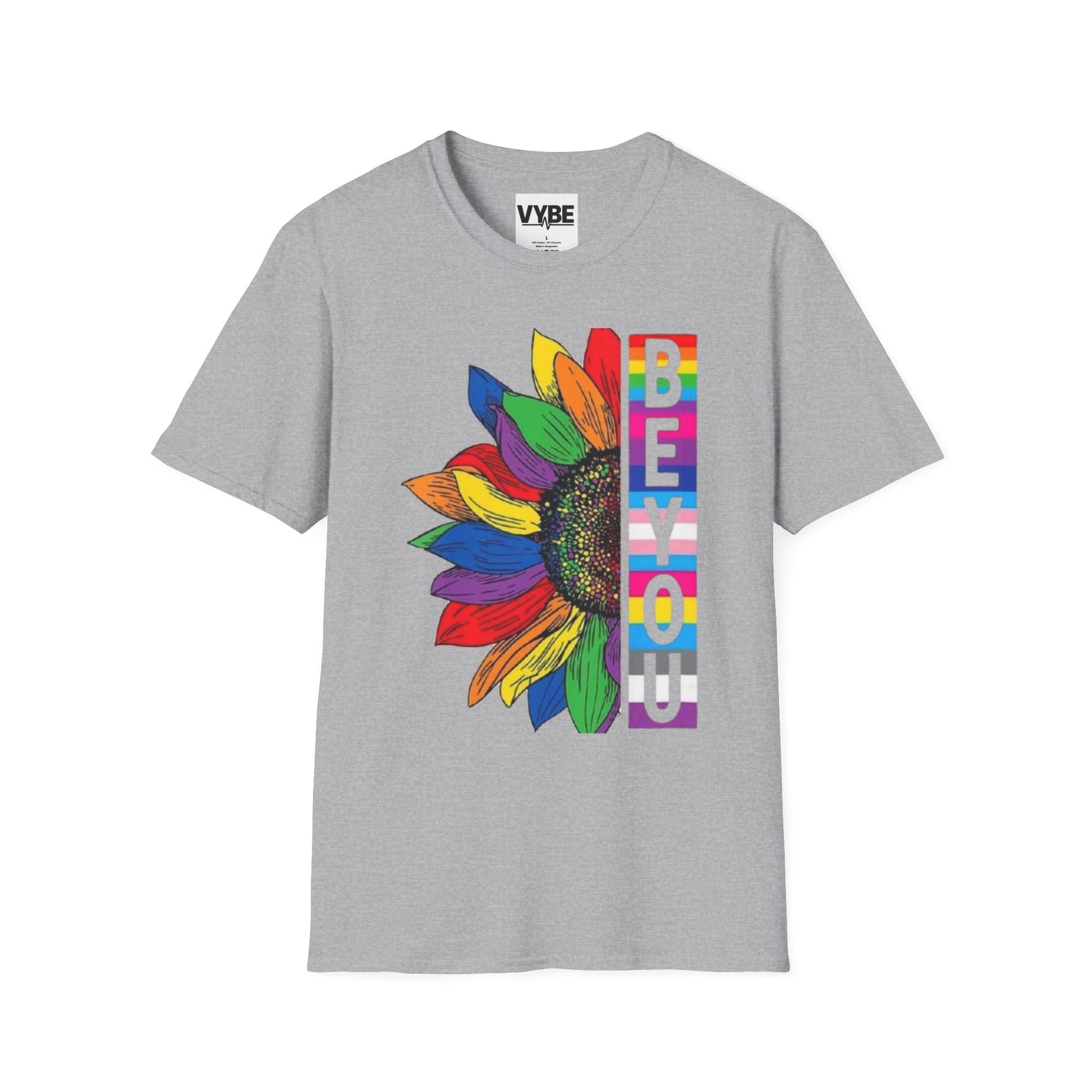 LGBTQ Colorful Sunflower Pride Be You T-Shirt - VYBE Shop