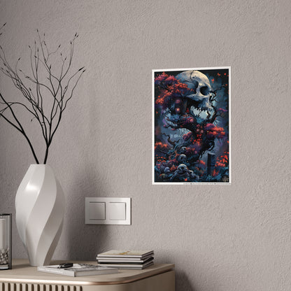 Skull Art Posters - Glossy Dark Art Prints for Gothic Wall Decor - VYBE Shop