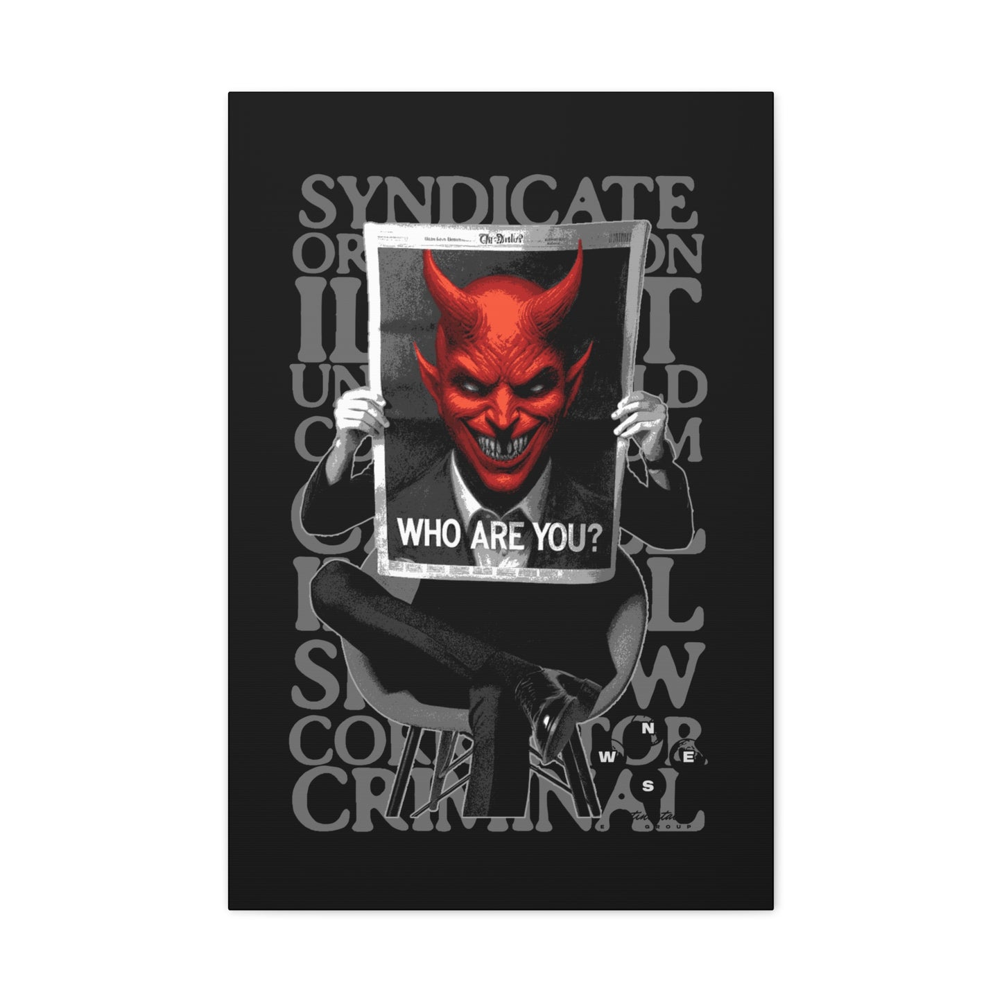 Devilish Canvas Art Print, Wall Decor, Contemporary Art, Gift for Horror Fans, Unique Home Decoration - VYBE Shop