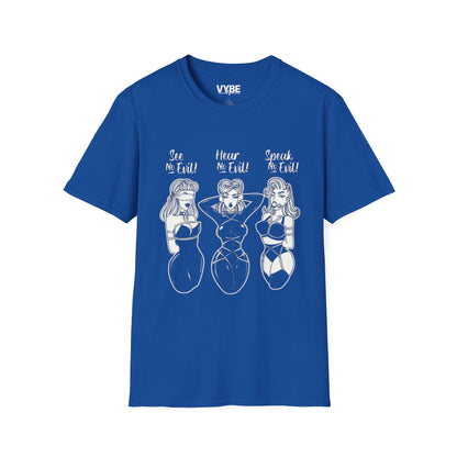 See No Evil, Hear No Evil, Speak No Evil T-Shirt - VYBE Shop