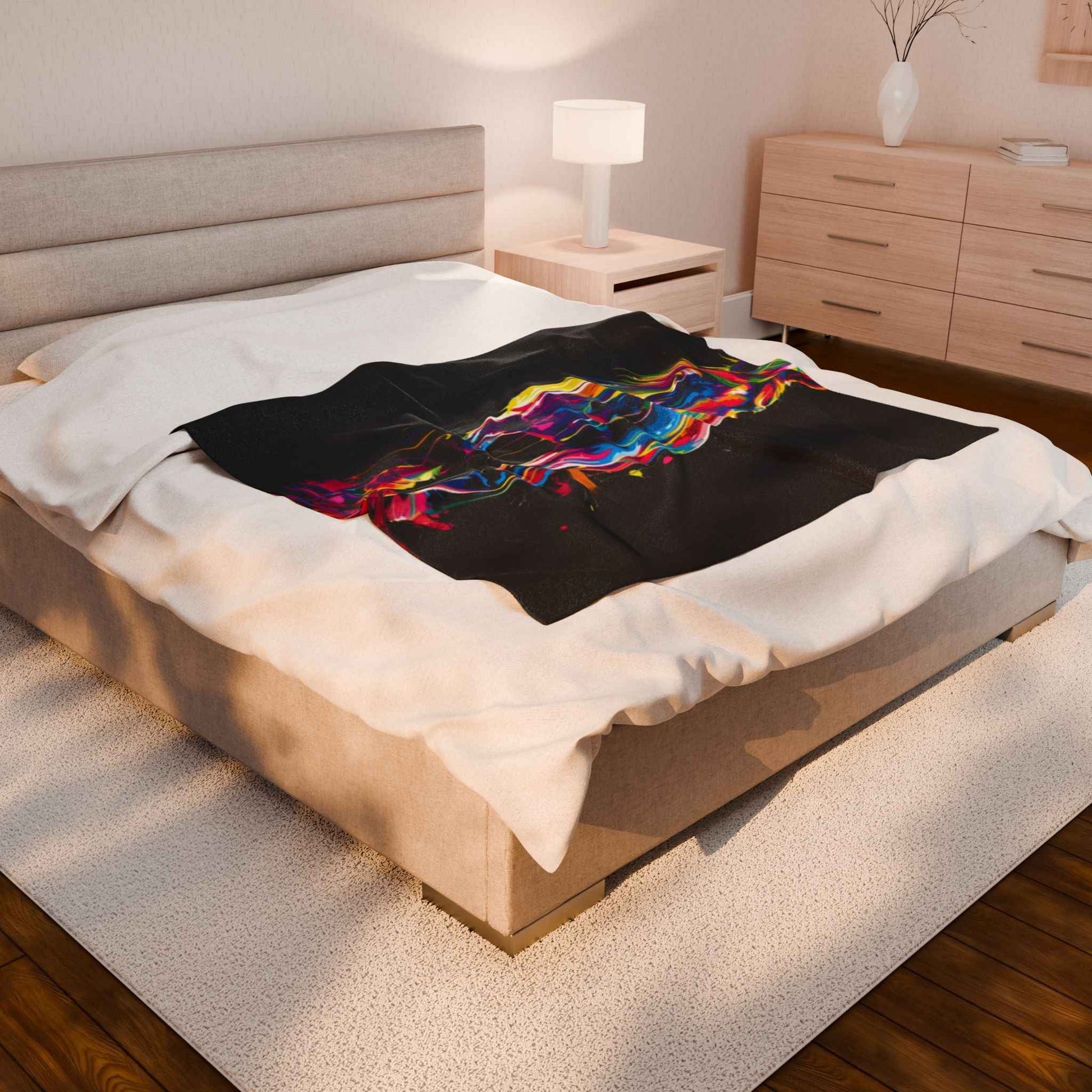 Vibrant Horse Plush Blanket for Cozy Comfort and Style