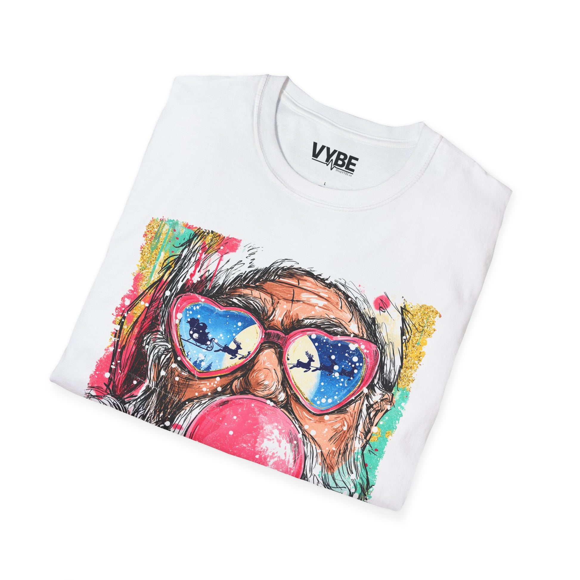 Festive Santa Graphic T-Shirt - VYBE