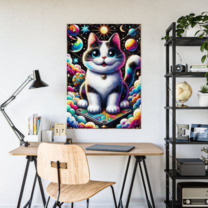 Cosmic Cat Posters - Colorful Wall Art for a Whimsical Home - VYBE Shop