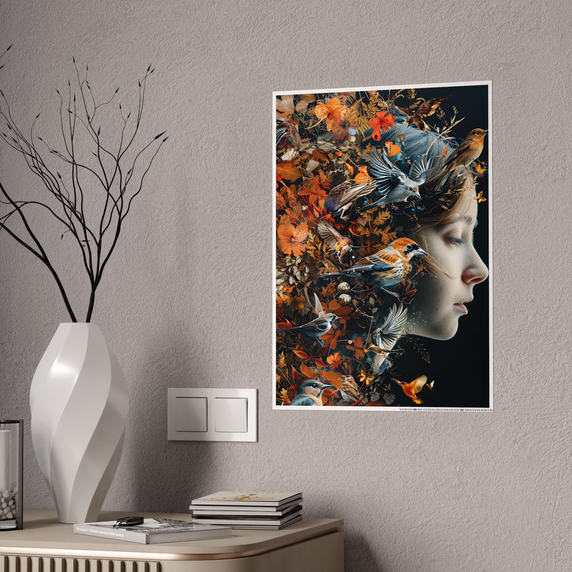 Nature-Inspired Wall Art Print, Colorful Floral Poster for Modern Home Decor, Perfect Gift for Art Lovers - VYBE Shop