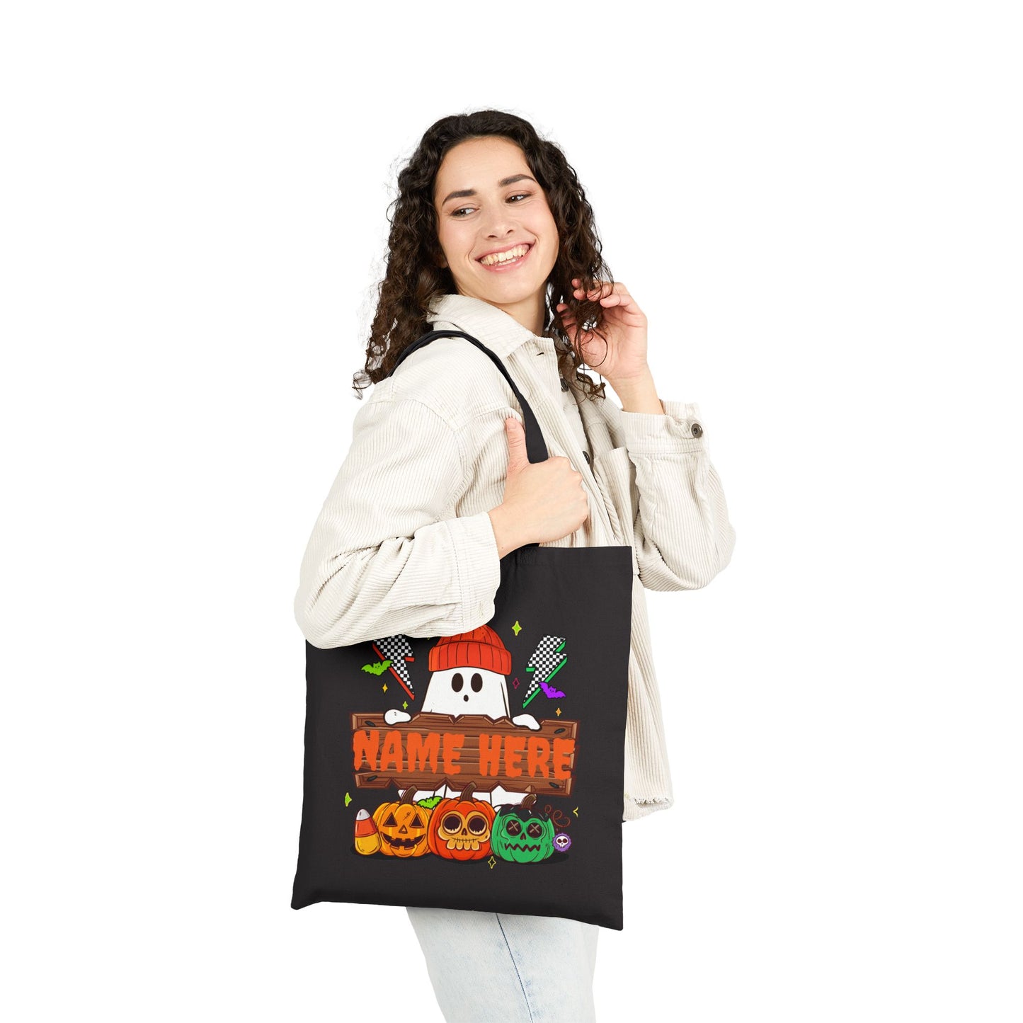 Custom Trick Or Treat Bag | Customizable Eco-Friendly Canvas Tote for Spooky Fun - VYBE Shop