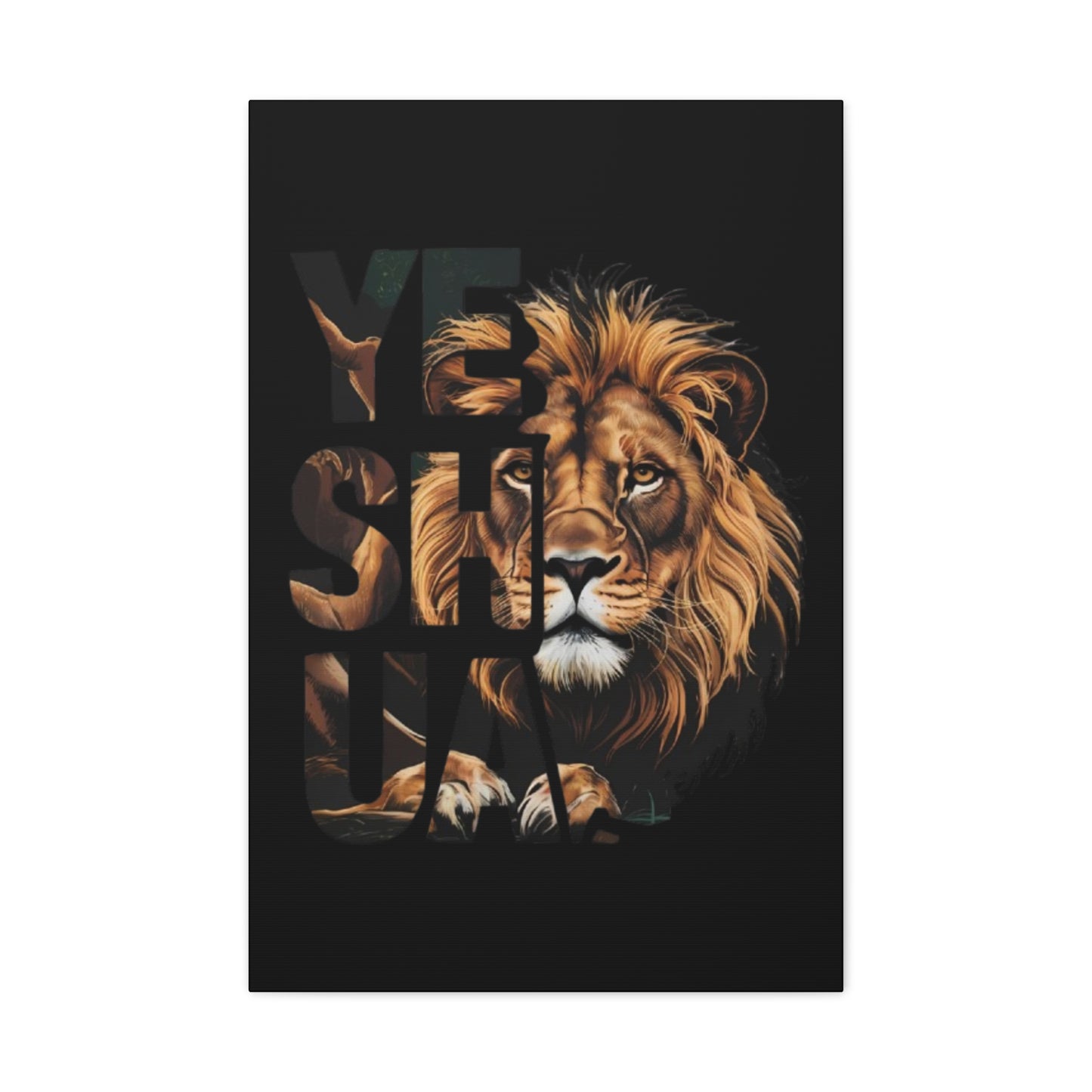 Religion- Majestic Lion Wall Art, Inspirational Home Decor, Animal Canvas Print, Gift for Nature Lovers, Motivational Artwork - VYBE Shop