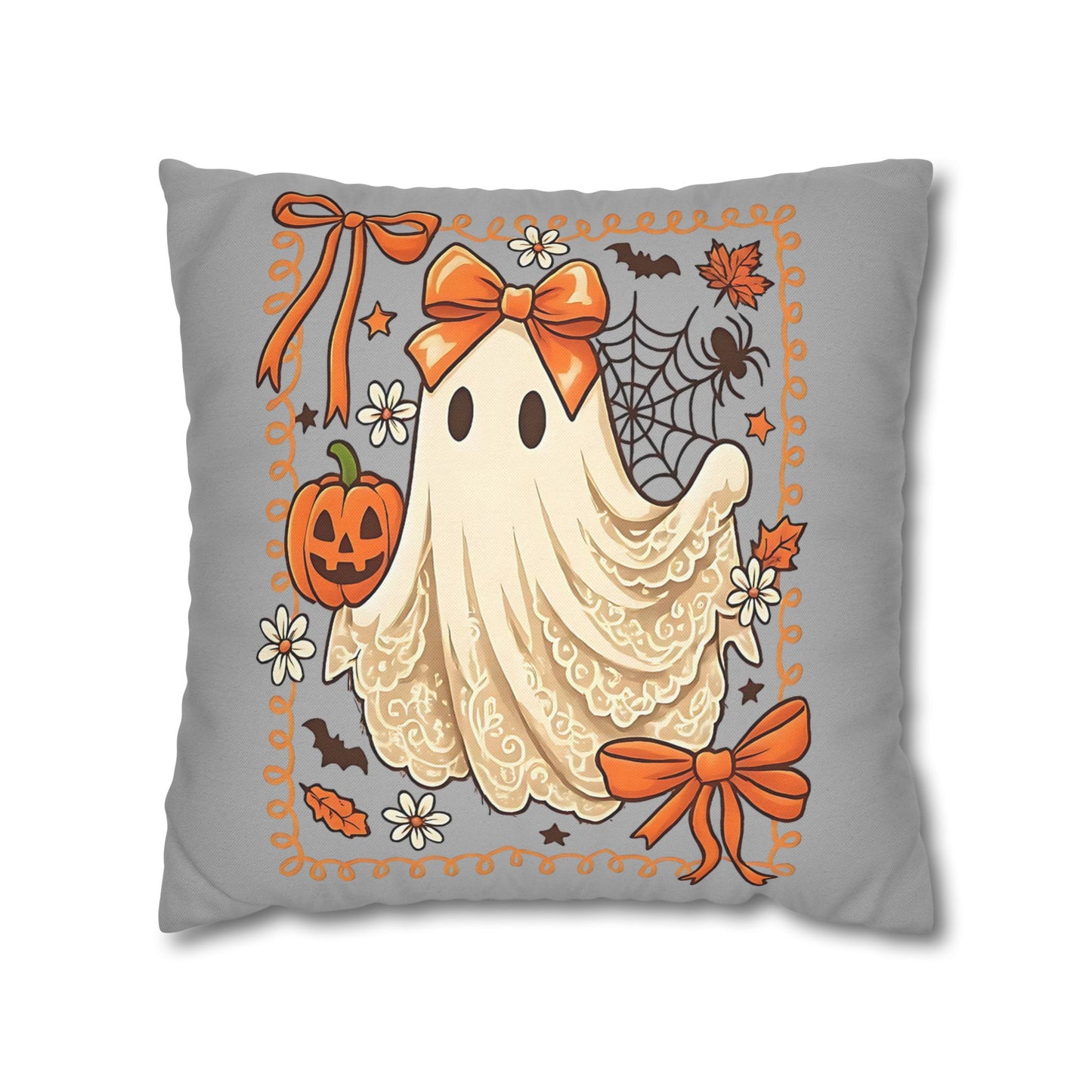 Halloween Ghost Pillowcase - Cozy Decorative Pillow for Fall Home Decor and Spooky Gifts - VYBE Shop