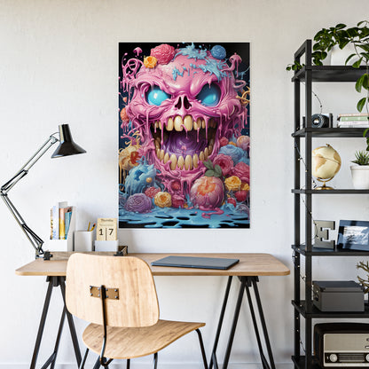 Colorful Kawaii Monster Art Poster - VYBE Shop