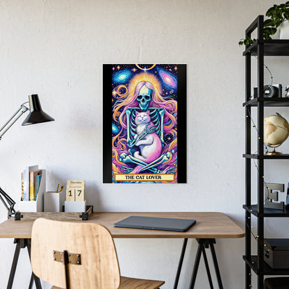 Vibrant Cat Lover Wall Art - Unique Tarot-Inspired Poster for Cat Enthusiasts - VYBE Shop