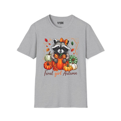 Fall- Feral Girl Autumn T-Shirt - VYBE Shop