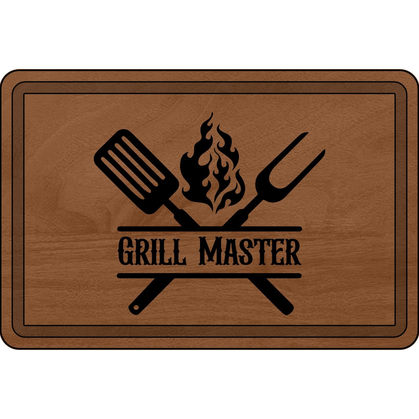 Grill Master Cutting Board - Engraved Wooden Cutting Board for BBQ Lovers and Enthusiasts - VYBE Shop