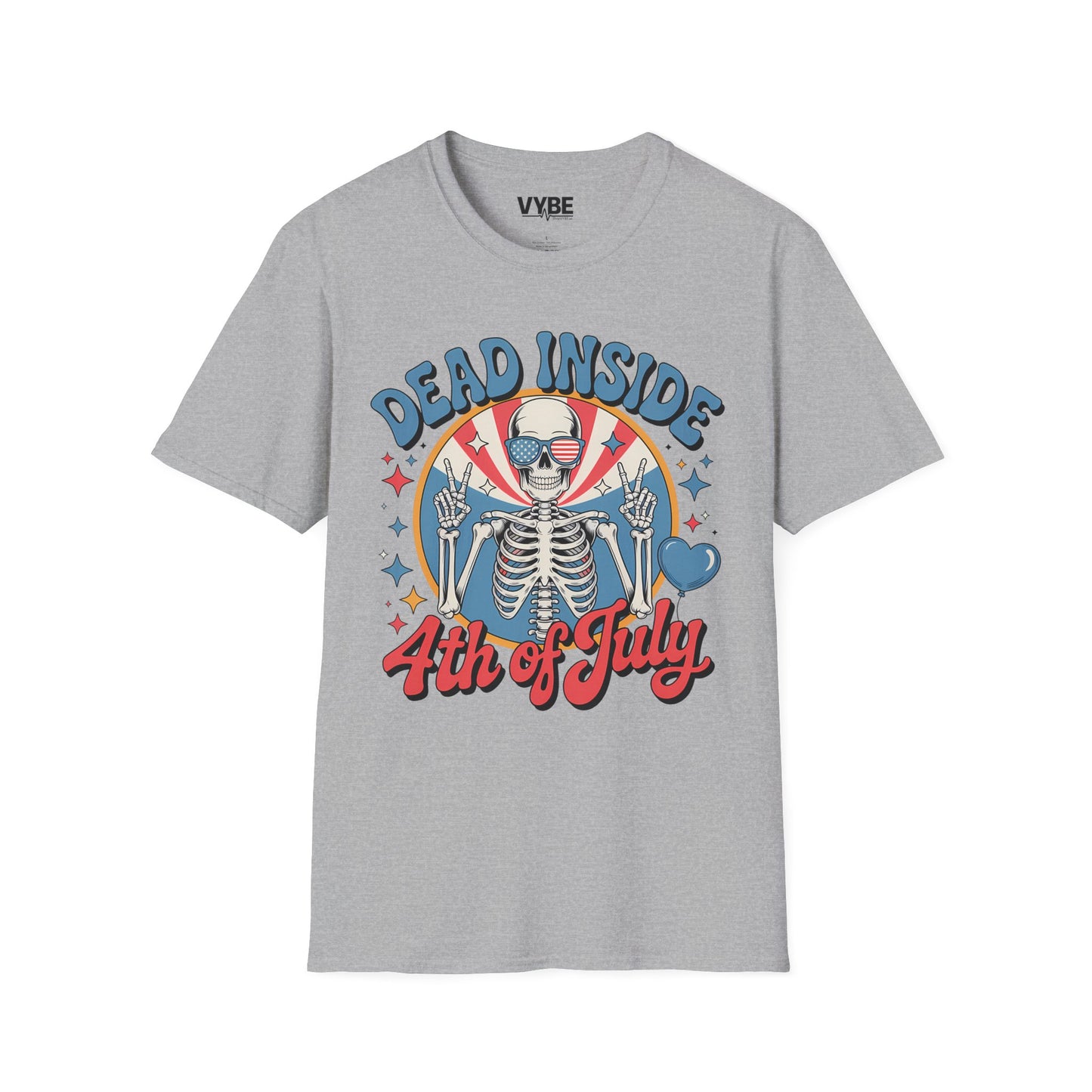 Dead Inside 4th of July T-Shirt - VYBE