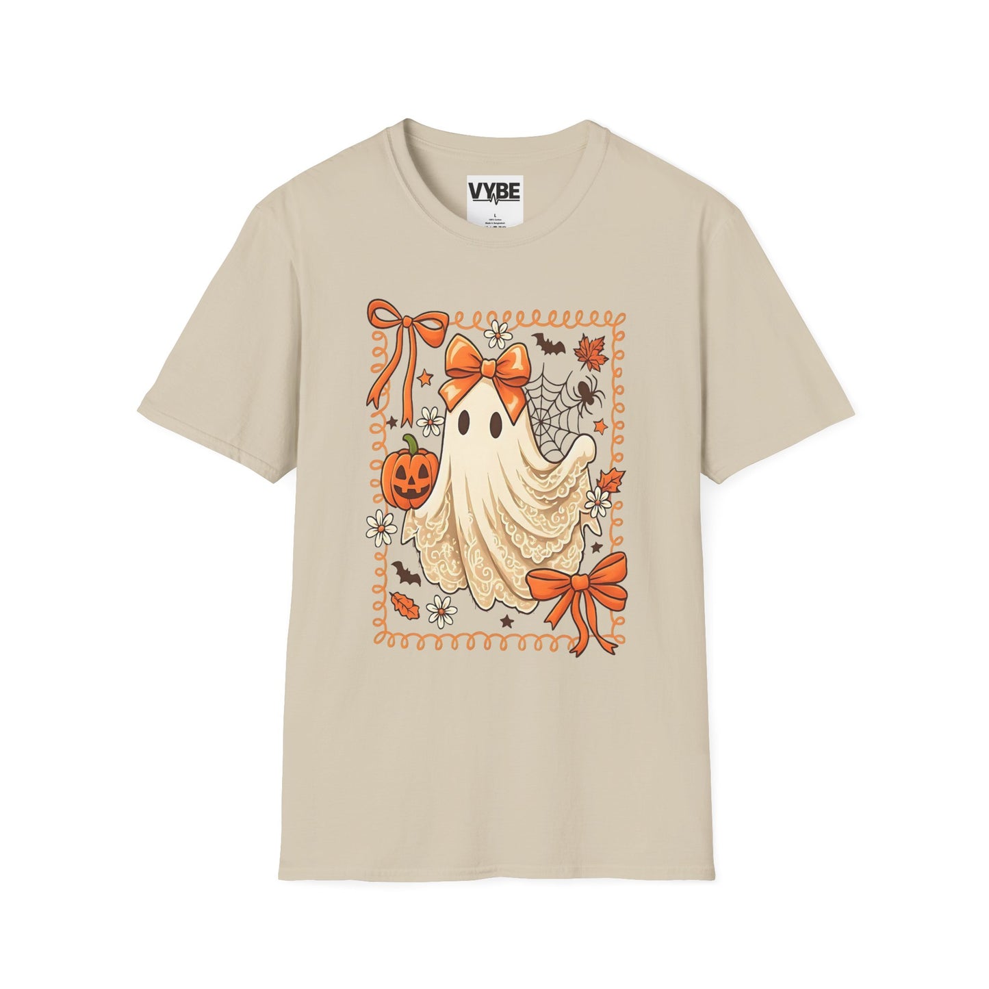 Halloween- Ghost T-Shirt, Unisex Tee, Spooky Season Shirt, Fall Fashion, Autumn Apparel - VYBE Shop