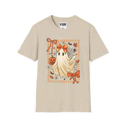 Halloween- Ghost T-Shirt, Unisex Tee, Spooky Season Shirt, Fall Fashion, Autumn Apparel - VYBE Shop