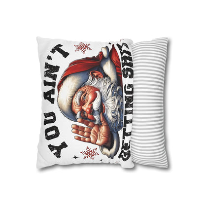 Funny Santa Pillowcase for Holiday Decor, Christmas Gift, Holiday Throw Pillow, Cozy Home Decor, Novelty Pillow - VYBE Shop