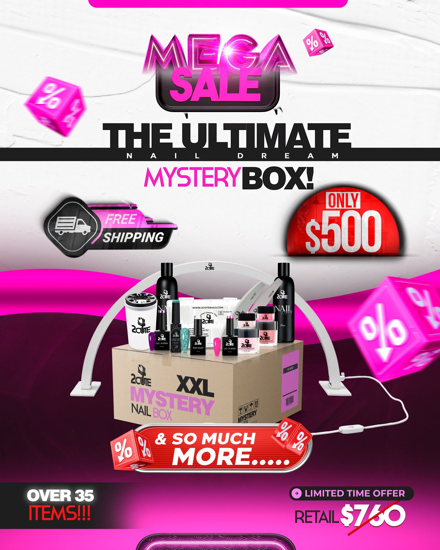 The Ultimate Nail Dream Mystery Box Free Shipping - VYBE